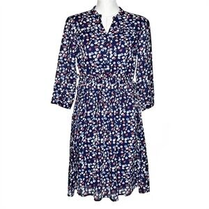 Anthropologie Great Britain Brand The Korner Cotton Floral Dress - Size Small